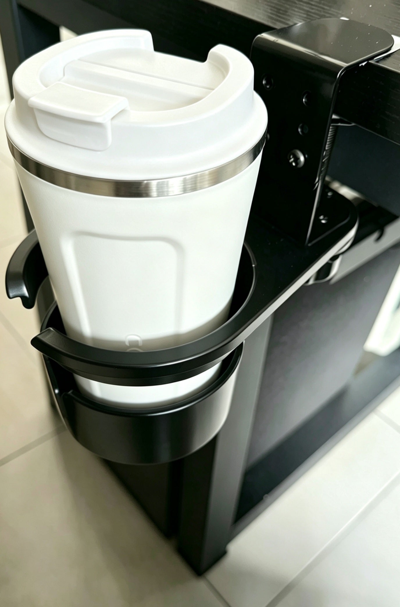 Clamp-On Desk Cup Holder Keep Your Drink Safe & Spill-Free