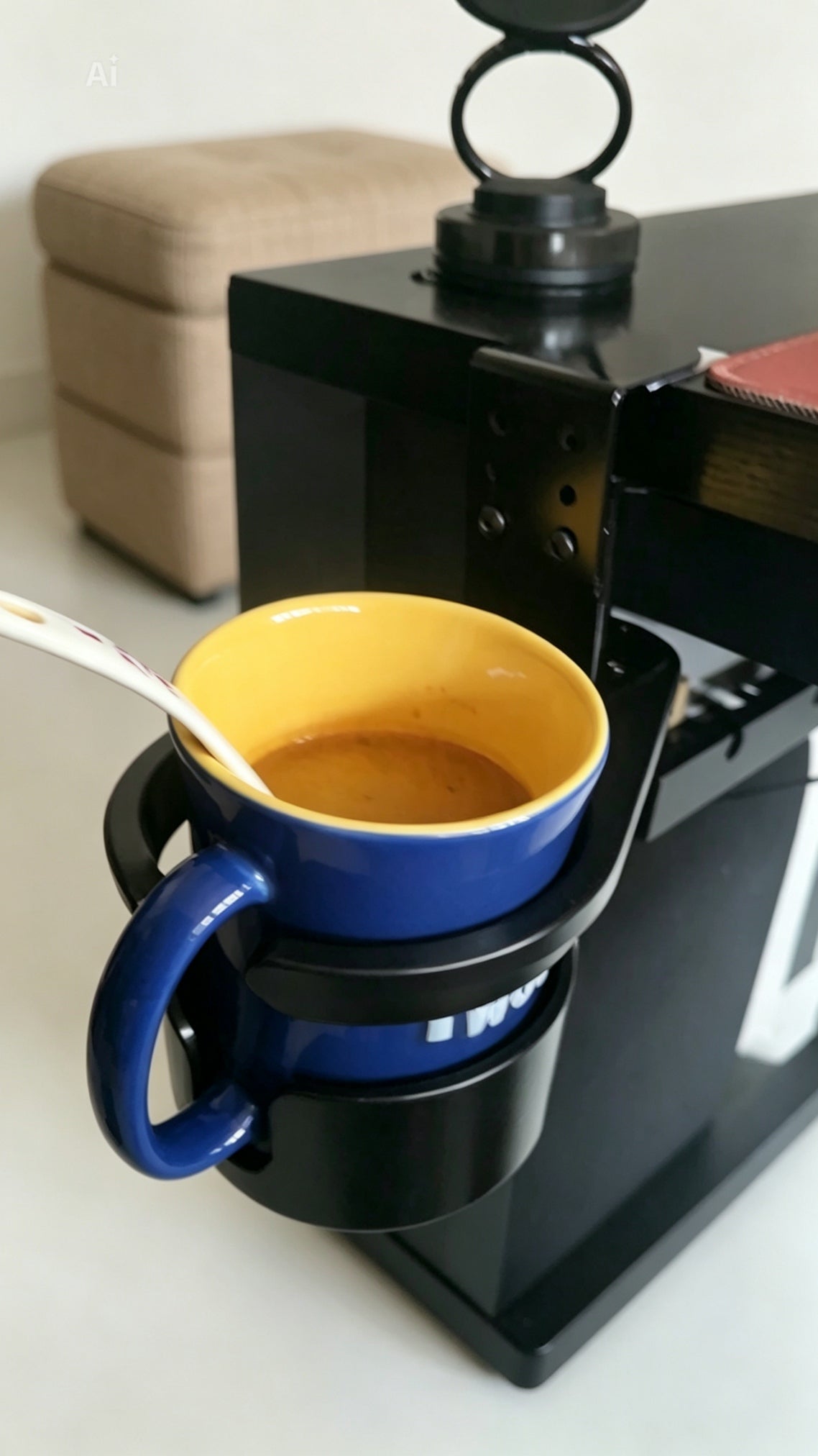 Clamp-On Desk Cup Holder Keep Your Drink Safe & Spill-Free