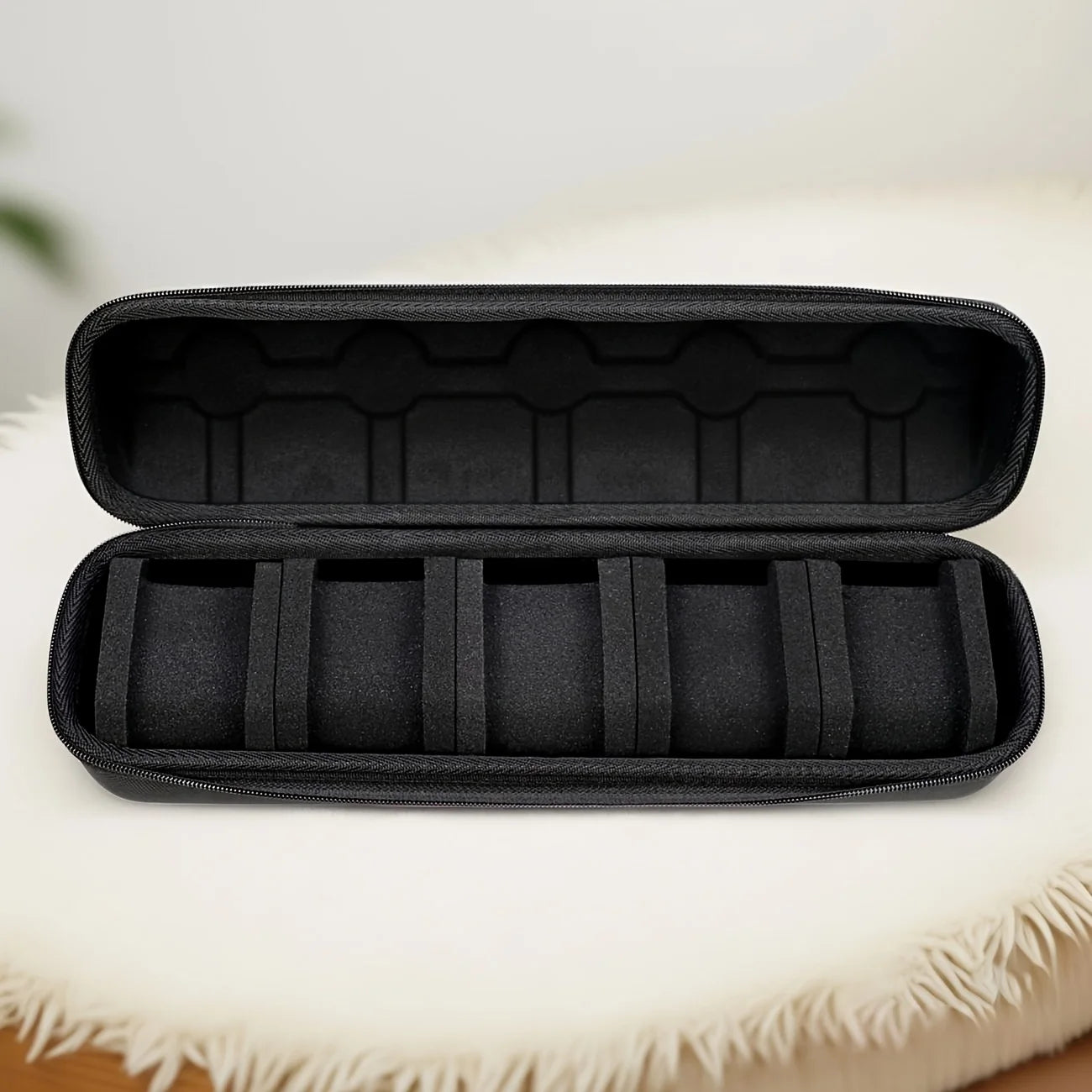 5-Slot Hard Shell Watch Travel Case