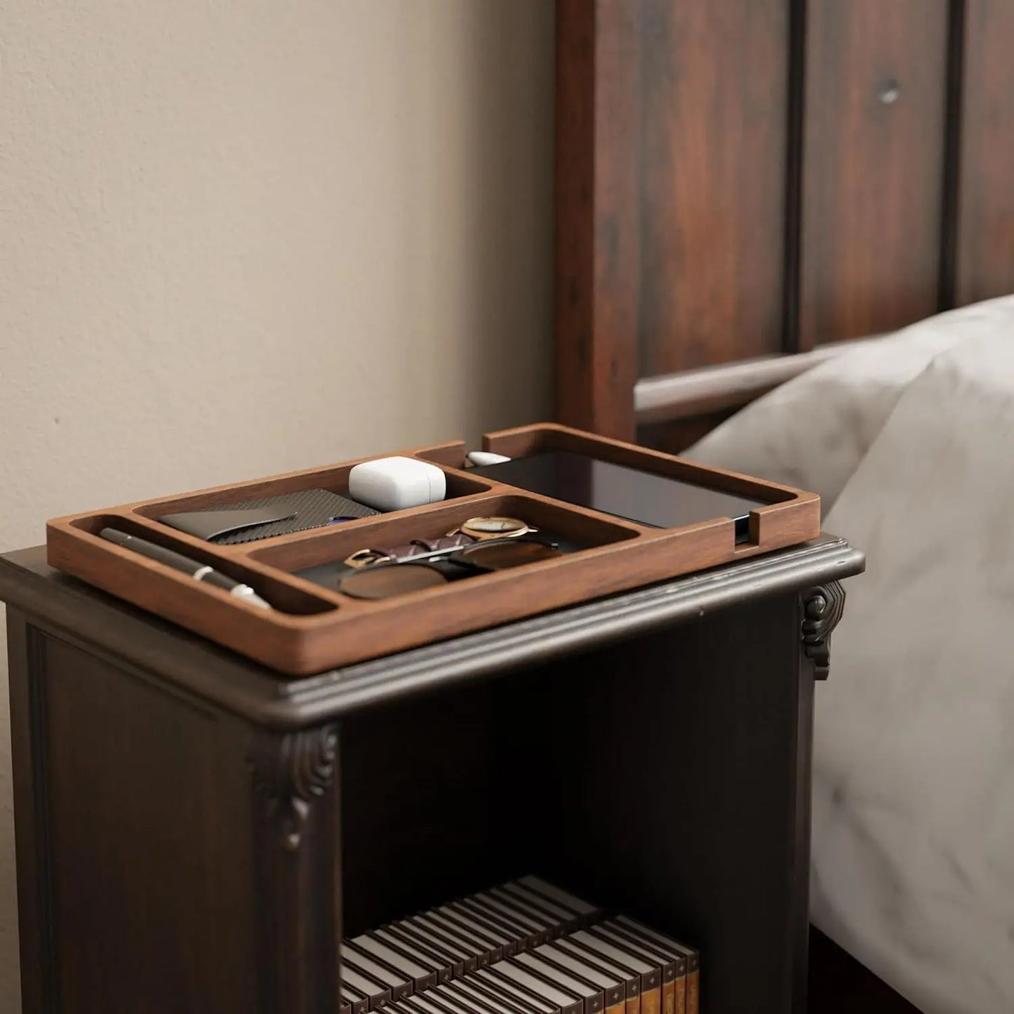 Minimalist Wooden Desktop Storage Tray