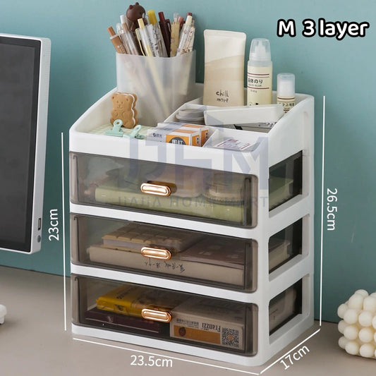 Multi-Layer Desktop Drawer Organizer – High-Capacity Storage System
