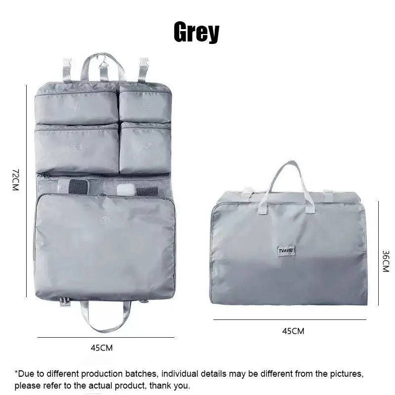 Foldable Travel Organizer Bag – Space-Saving Packing System