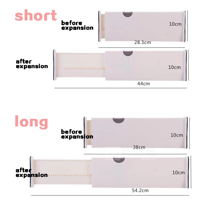 Drawer divider dimension and usage example