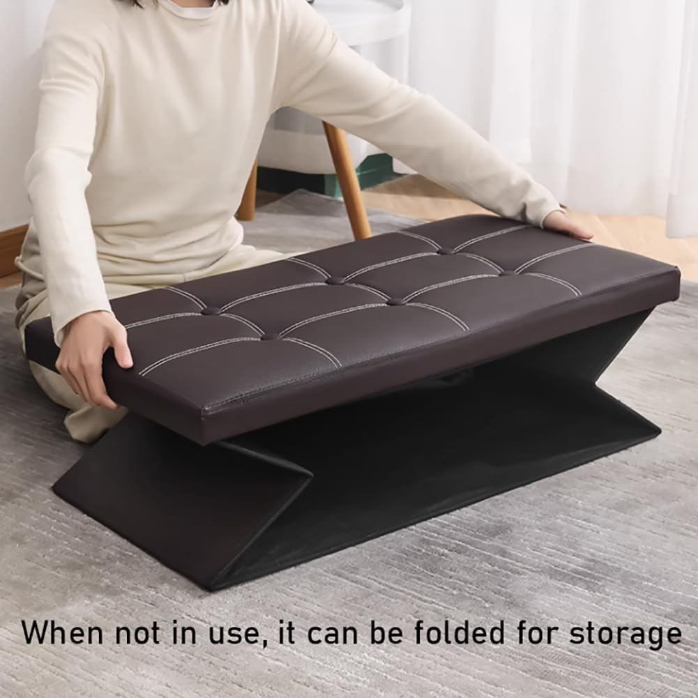 Foldable storage ottoman different use cases